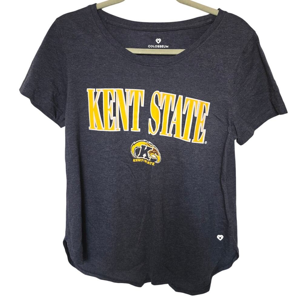 Kent State Golden Flashes Women's M Medium Colosseum Navy T-Shirt NWT NEW